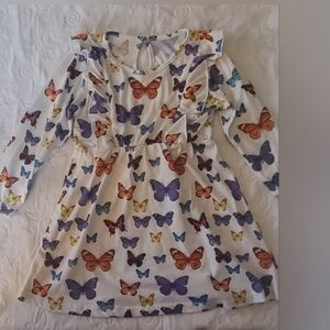 SHEIN Multicolor Butterfly Print Dress